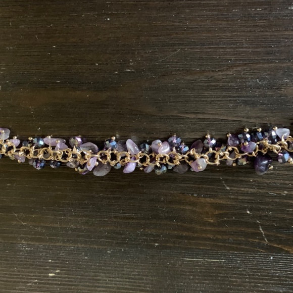 50% off original listed price AMETHYST cluster bracelet - Picture 2 of 2